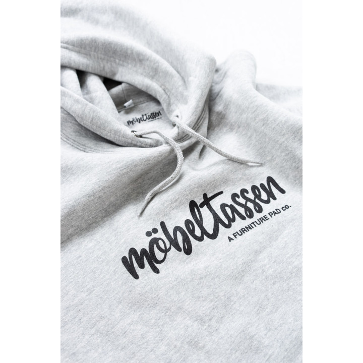 Hoodie, gråmelerad