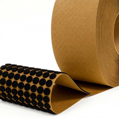 Självhäftande möbeltassar, metervara, spillet är avskalat