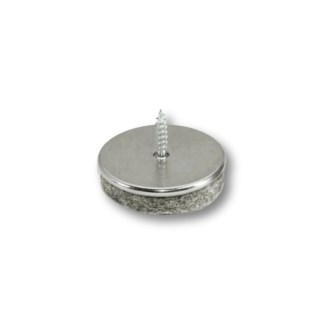 Screw On Felt Pads with Metal Base
