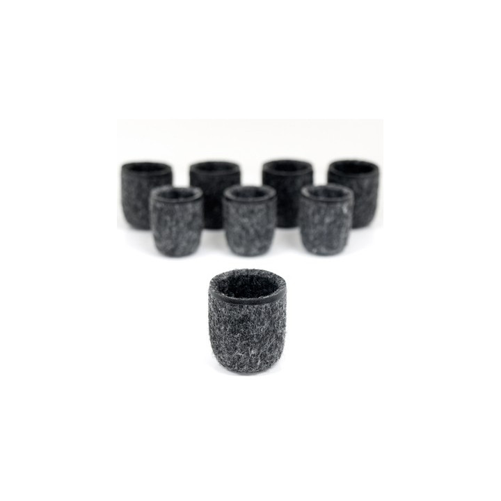 Sustainable Chair Leg Caps, made from waste material, very decorative