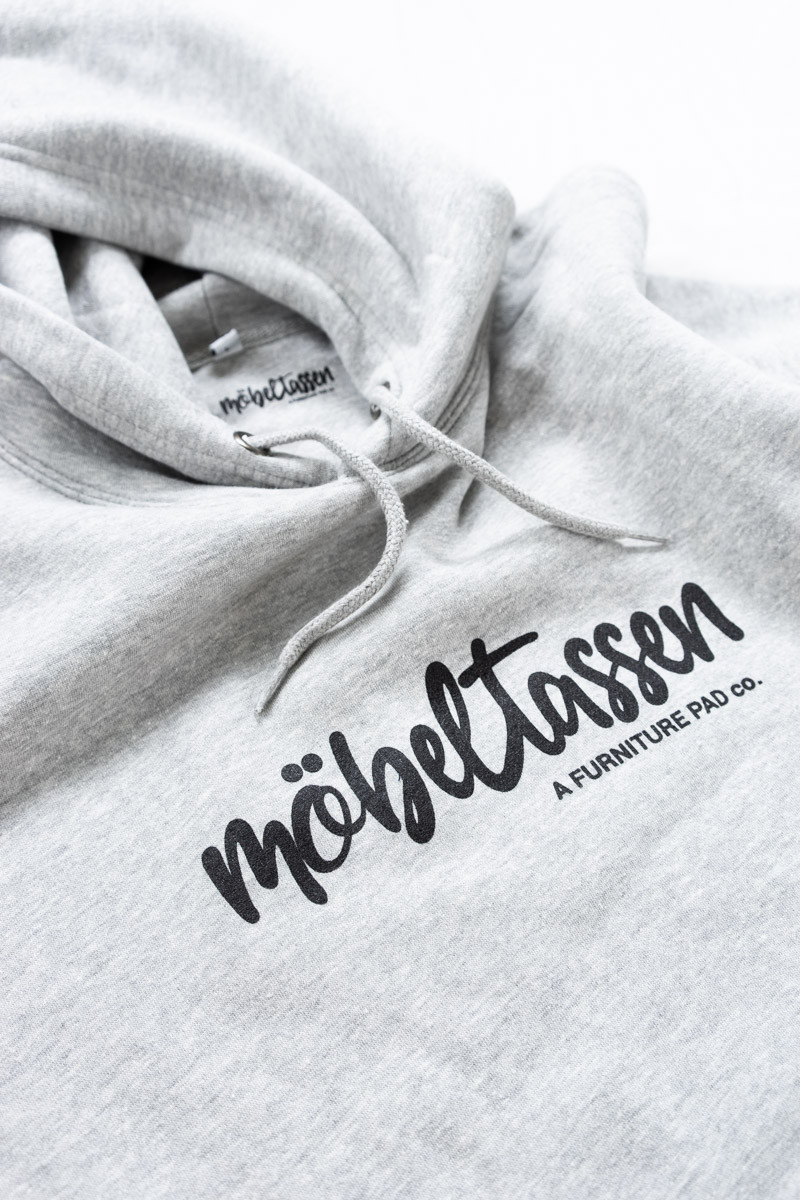 Hoodie, gråmelerad