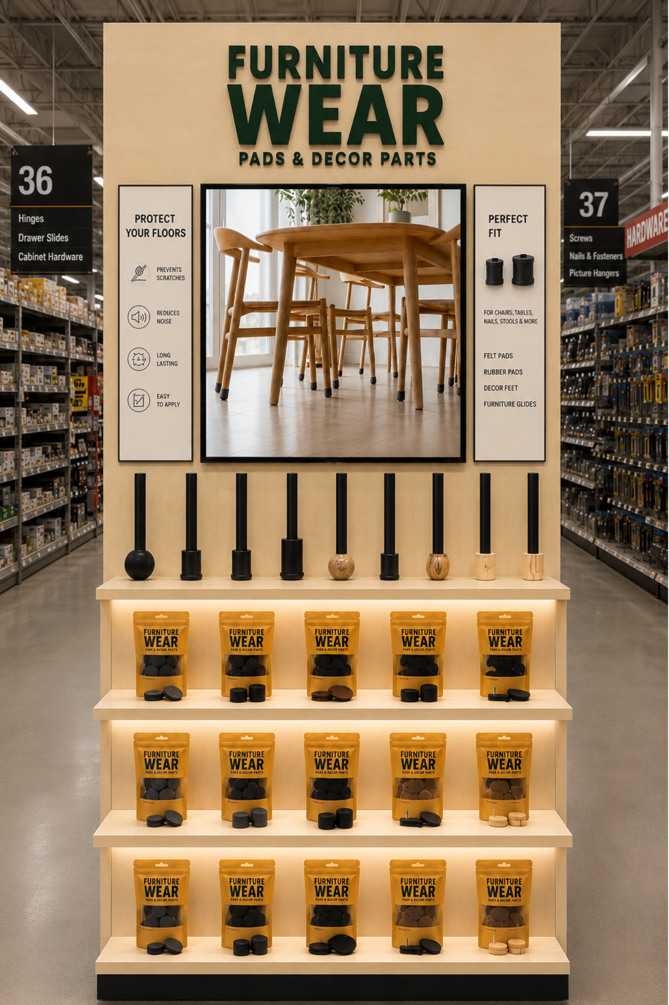 produktdisplay återförsäljare